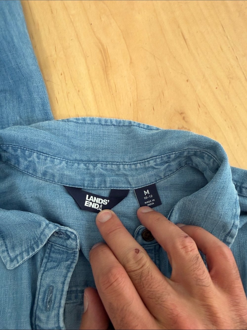 Lands' End Light Blue Denim Set - Picture 2 of 7